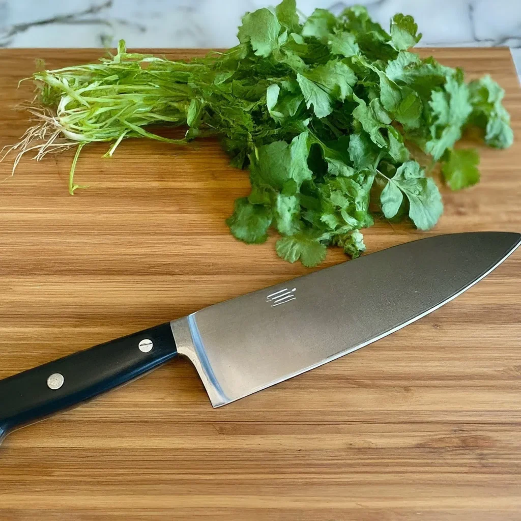 how to cut cilantro
