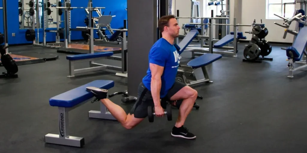 dumbbell bulgarian split squat
